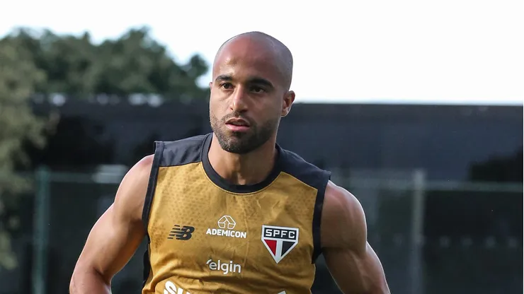 Lucas durante treino neste mês de janeiro