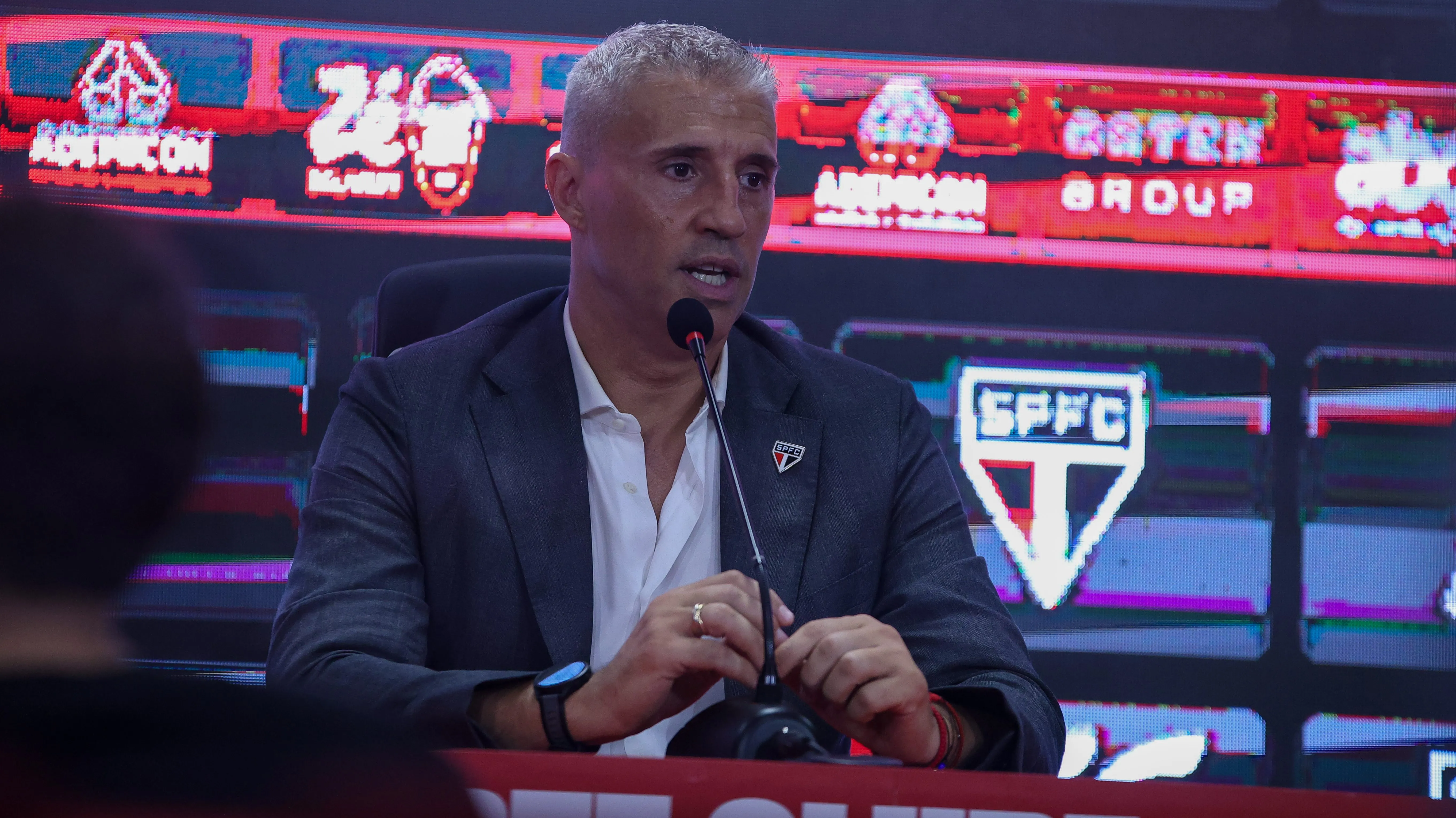 Crespo no São Paulo. Foto: Marcio Jose/AGIF