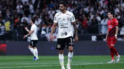 SP - SAO PAULO - 01/11/2023 - BRASILEIRO A 2023, CORINTHIANS X ATHLETICO-PR - Lucas Verissimo jogador do Corinthians durante partida contra o Athletico-PR no estadio Arena Corinthians pelo campeonato Brasileiro A 2023. Foto: Fabio Giannelli/AGIF