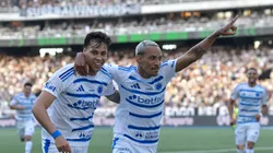 Kaio Jorge e Matheus comemorando gol marcado diante do Fogão, ano passado