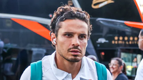 Veiga no desembarque do Palestra em BH
