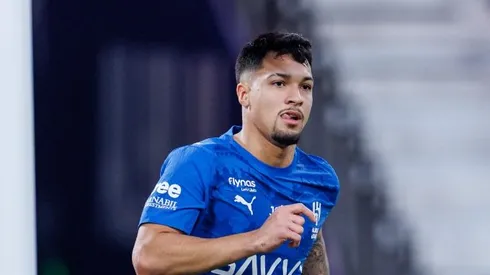 Marcos Leonardo, atacante que interessa ao Flamengo –
Foto: Abdullah Ahmed/Getty Images