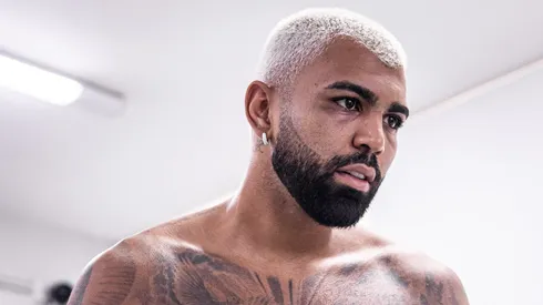 Gabigol durante treinamento no CT Rei Pelé