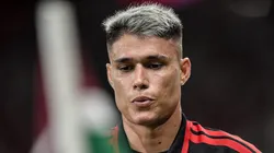 Luiz Araújo em campo pelo Flamengo.