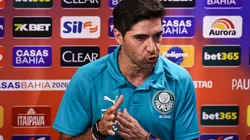 SP - BARUERI - 17/01/2026 - PAULISTA 2026, PALMEIRAS X MIRASSOL - Abel Ferreira tecnico do Palmeiras durante partida contra o Mirassol no estadio Arena Barueri pelo campeonato Paulista 2026. Foto: Fabio Giannelli/AGIF