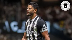 Hulk marcou um dos gols da vitória do Galo sobre o Cruzeiro. Foto: Fernando Moreno/AGIF