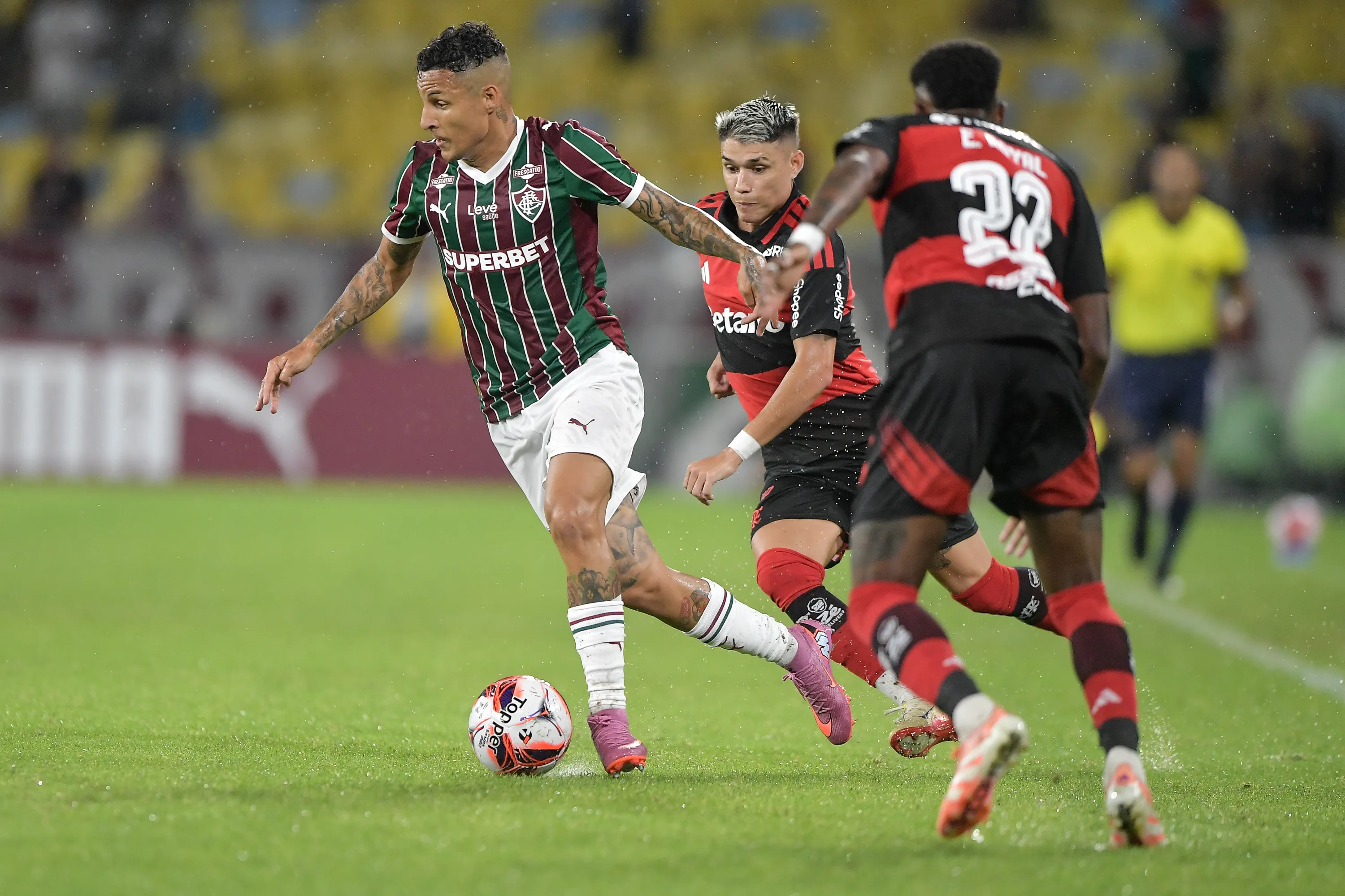 Fluminense vem de vitória sobre o Flamengo no Cariocão. Foto: Thiago Ribeiro/AGIF