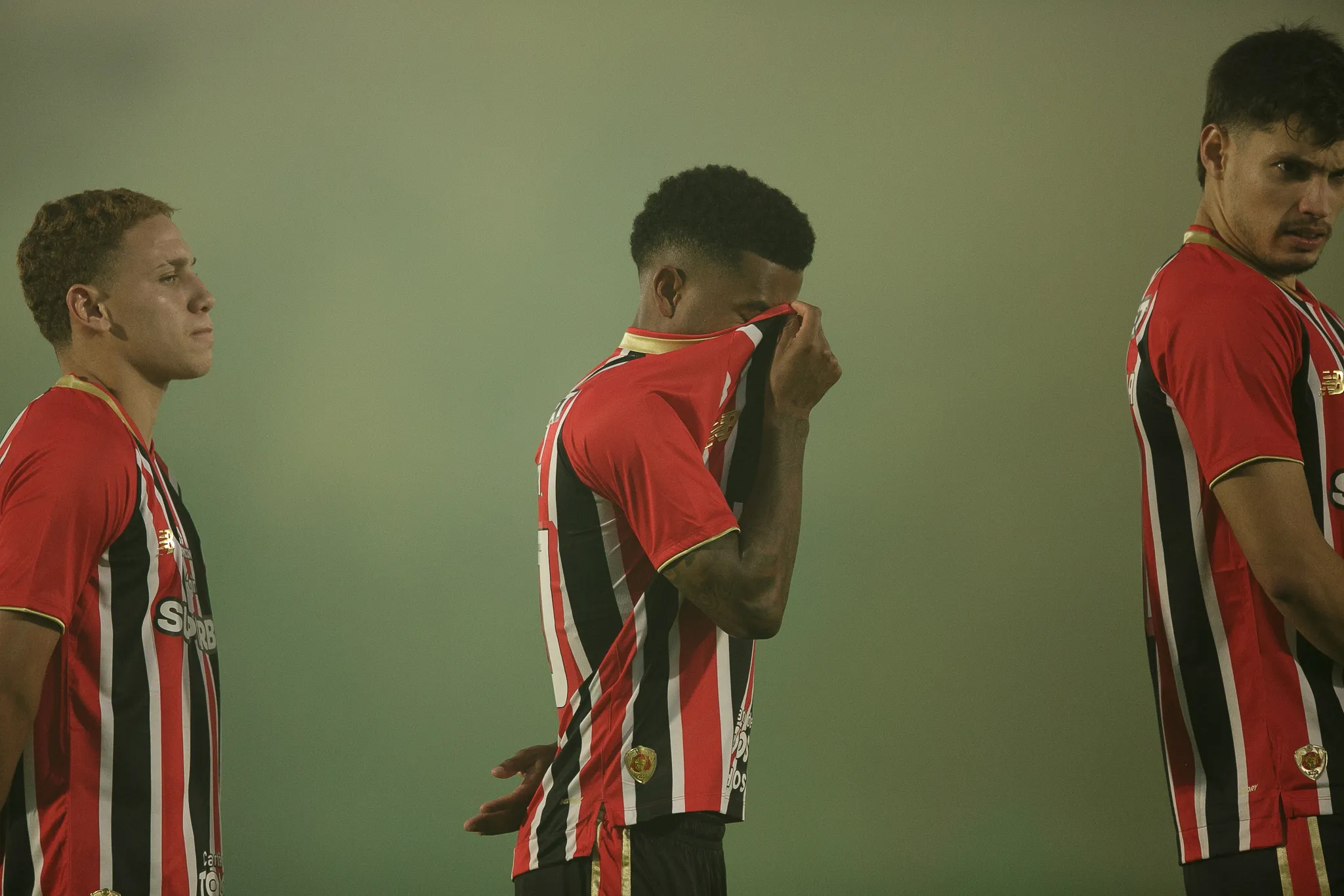 Marcos Antonio jogador do Mirassol durante partida contra o Sao Paulo no estadio Jose Maria de Campos Maia pelo campeonato Brasileiro A 2025. Foto: Vinicius Silva/AGIF