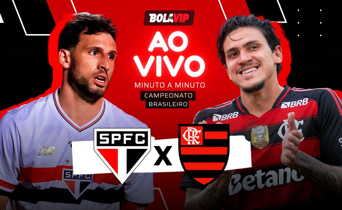 São Paulo x Flamengo AO VIVO – Onde assistir jogo em tempo real pelo Brasileirão 2026