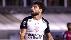 Yuri Alberto durante a estreia do Corinthians diante do Bahia na Vila Belmiro