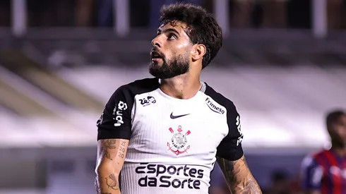 Yuri Alberto durante a estreia do Corinthians diante do Bahia na Vila Belmiro