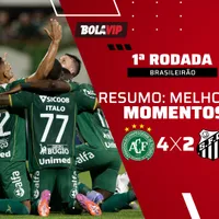 Chapecoense vence Santos de virada no Brasileirão