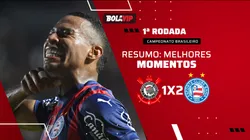 Corinthians sai na frente, mas sofre virada do Bahia na estreia do Brasileirão 2026. Foto: Jota Erre/AGIF