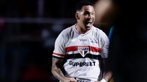 SP – SAO PAULO – 28/01/2026 – BRASILEIRO A 2026, SAO PAULO X FLAMENGO – Luciano jogador do Sao Paulo comemora seu gol durante partida contra o Flamengo no estadio Morumbi pelo campeonato Brasileiro A 2026. Foto: Marcello Zambrana/AGIF