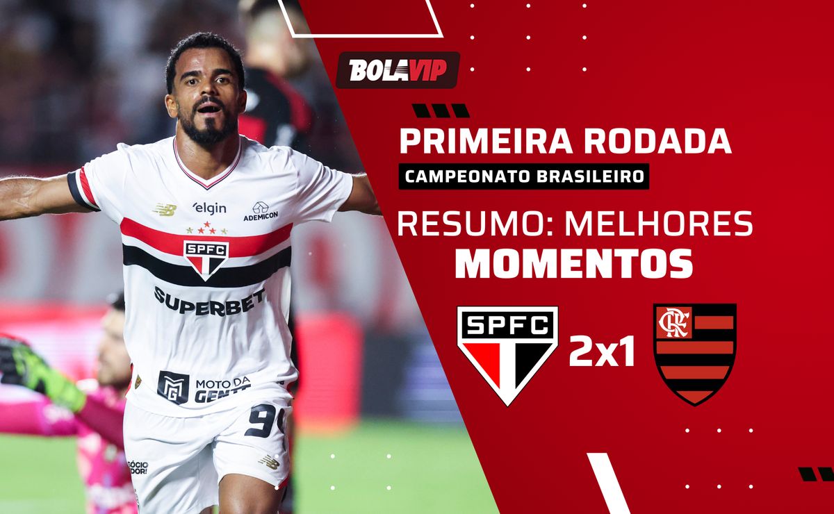 São Paulo 2 x 1 Flamengo: resumo completo, polêmicas e gols pela abertura do Brasileirão 2026