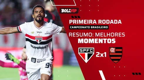 São Paulo vence o Flamengo de virada no Morumbis. Foto: Alexandre Schneider/Getty Images
