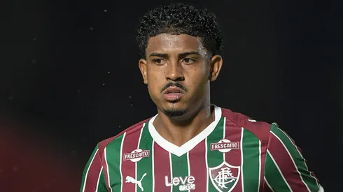 John Kennedy jogador do Fluminense durante partida contra o Madureira no estadio Luso Brasileiro pelo campeonato Carioca 2026.