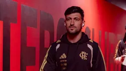 Arrascaeta, jogador do Flamengo, durante a chegada no Morumbis para enfrentar o São Paulo pelo Brasileiro