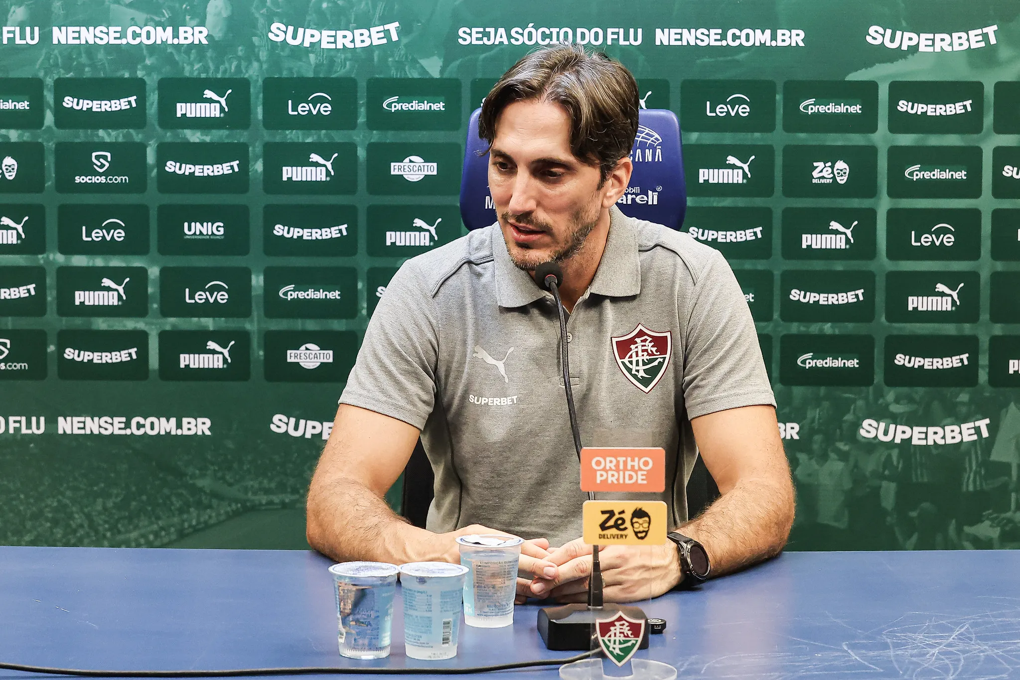 Zubeldía listou características de Savarino – Foto: Lucas Merçon/Fluminense