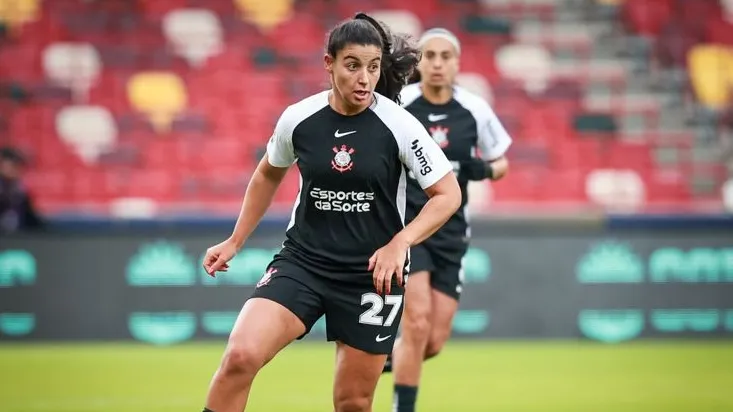 Duda Sampaio, meia do Corinthians, em semifinal do Mundial de Clubes Feminino