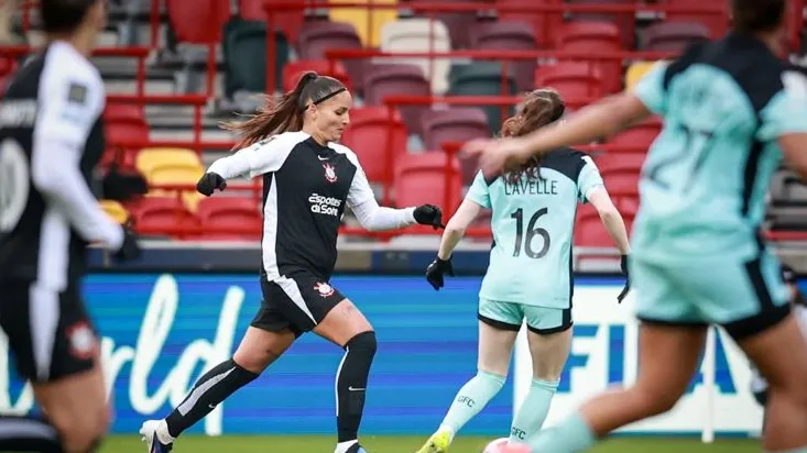 Leticia Teles, jogadora do Corinthians, pelo Mundial de Clubes Feminino