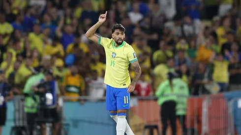 RJ – RIO DE JANEIRO – 04/09/2025 – ELIMINATORIAS COPA DO MUNDO 2026, BRASIL X CHILE – Lucas Paqueta jogador do Brasil comemora seu gol durante a partida contra o Chile no Maracana no Rio de Janeiro (RJ), pelas Eliminatorias da Copa do Mundo 2026. Foto: Marlon Costa/AGIF