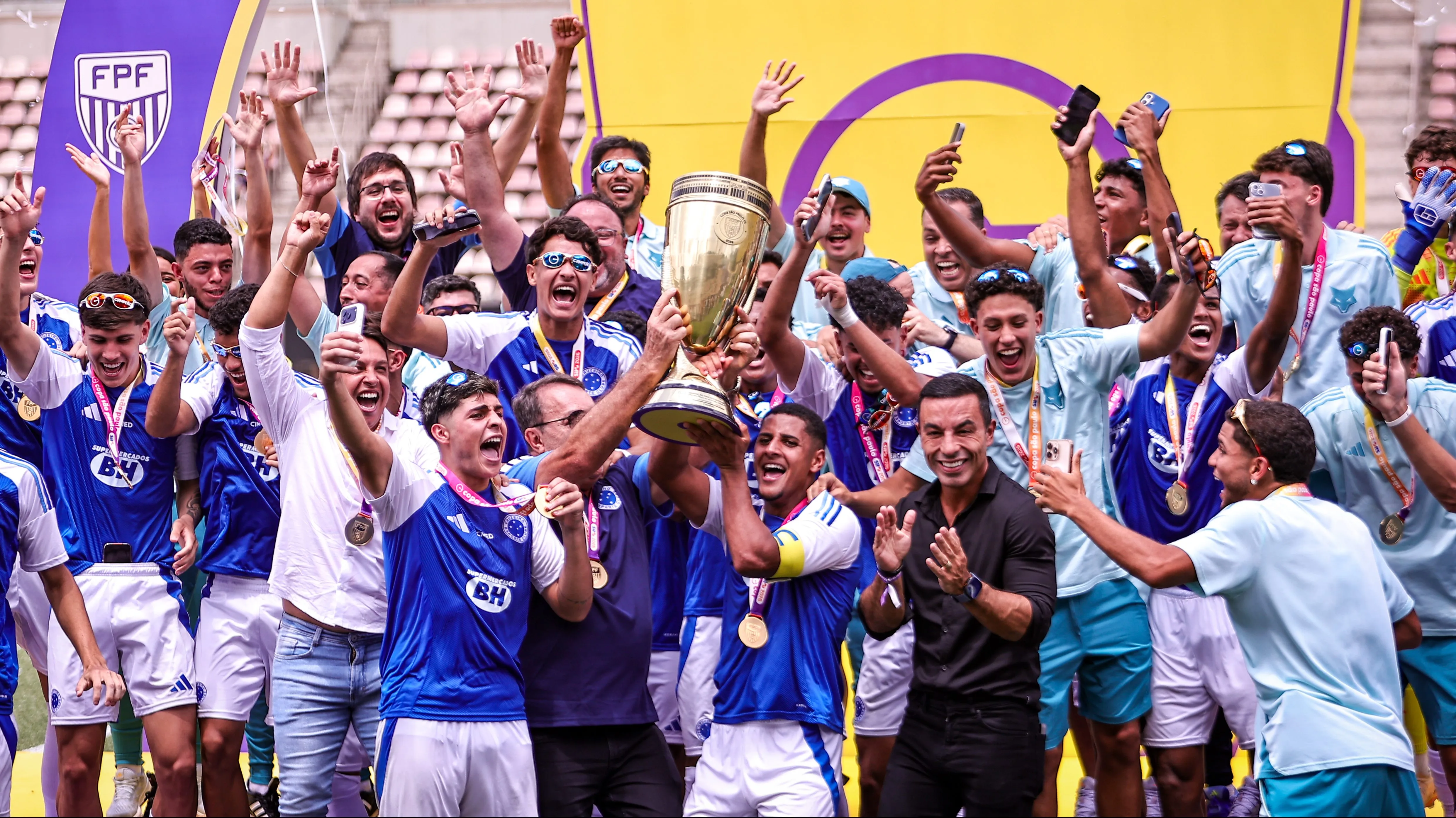 Cruzeiro na Copinha. Foto: Fabio Giannelli/AGIF