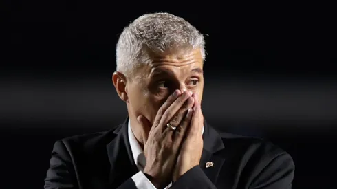 Crespo durante o triunfo do Clube da Fé no Morumbis