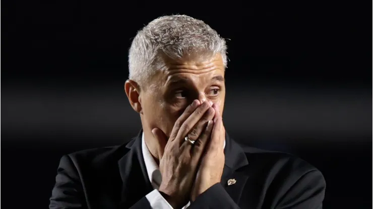 Crespo durante o triunfo do Clube da Fé no Morumbis