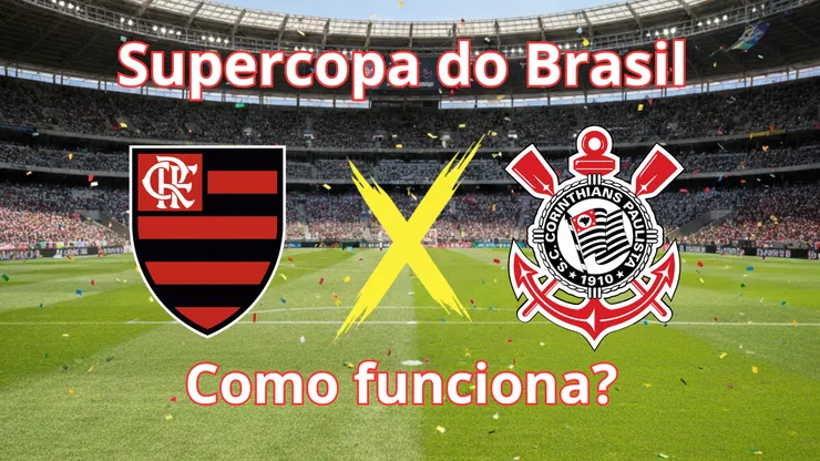 Flamengo e Corinthians disputam a Supercopa do Brasil: Entenda o regulamento