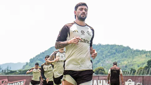 Arrascaeta em treino do Flamengo.