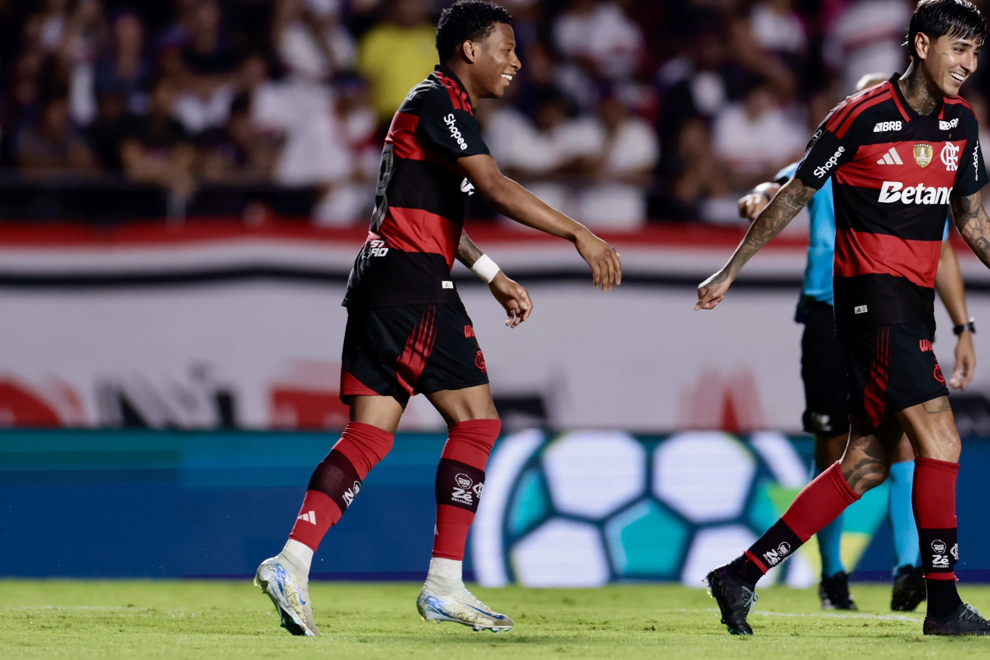 Gonzalo Plata balançou as redes contra o São Paulo. Foto: Marcello Zambrana/AGIF