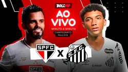 São Paulo x Santos é transmitido ao vivo pelo Bolavip Brasil. Fotos: Marcello Zambrana e Jota Erre - AGIF