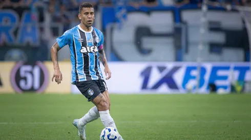 Marcos Rocha, jogador do Grêmio, durante partida contra o Sao Paulo no estadio Arena do Gremio pelo campeonato Brasileiro A 2025. Foto: Maxi Franzoi/AGIF
