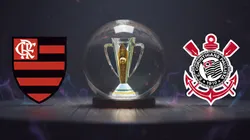 Flamengo x Corinthians. Foto: Gerada por IA