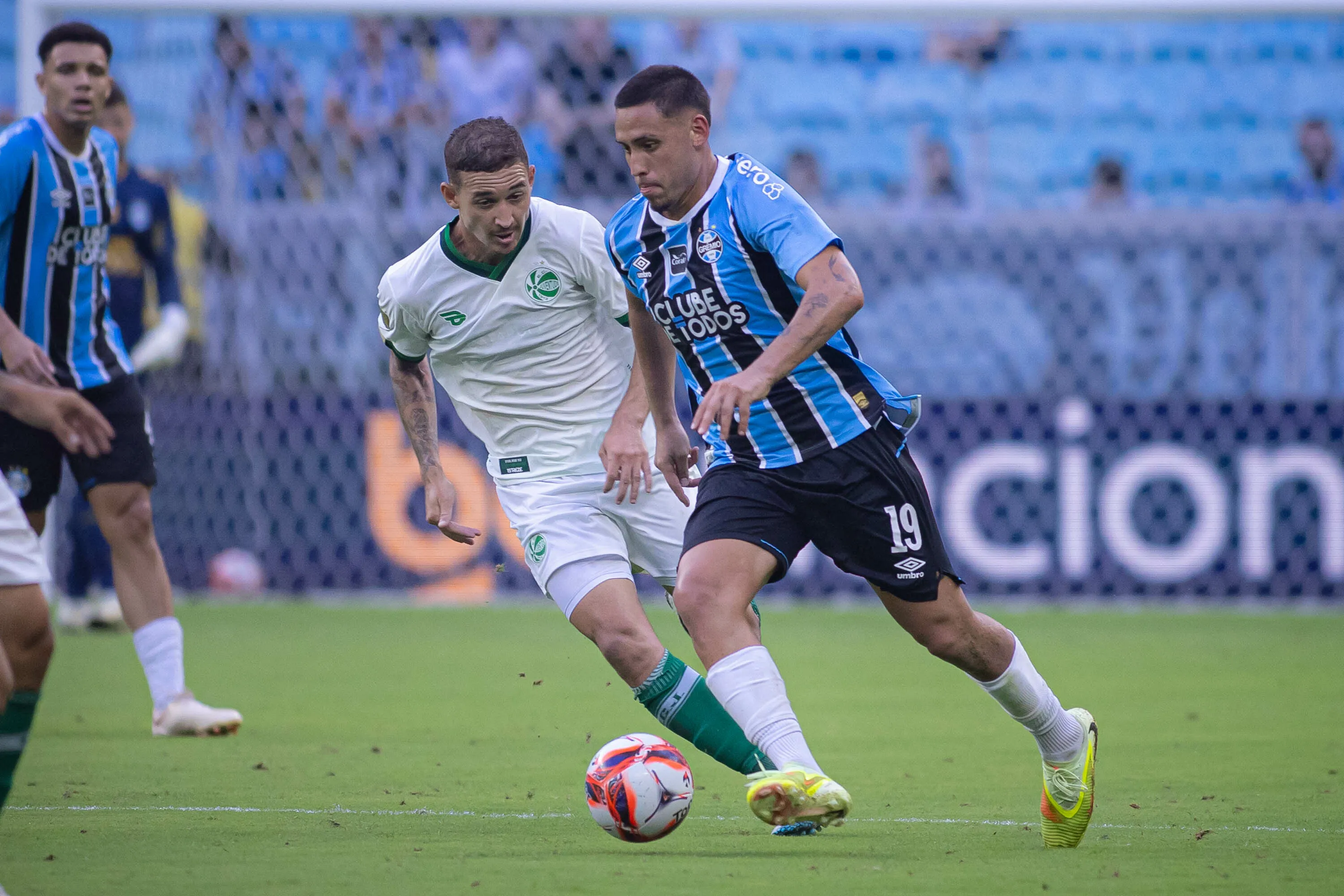 RS – PORTO ALEGRE – 31/01/2026 – GAUCHO 2026, GREMIO X JUVENTUDE – Erick Noriega jogador do Gremio durante partida contra o Juventude no estadio Arena do Gremio pelo campeonato Gaucho 2026. Foto: Maxi Franzoi/AGIF