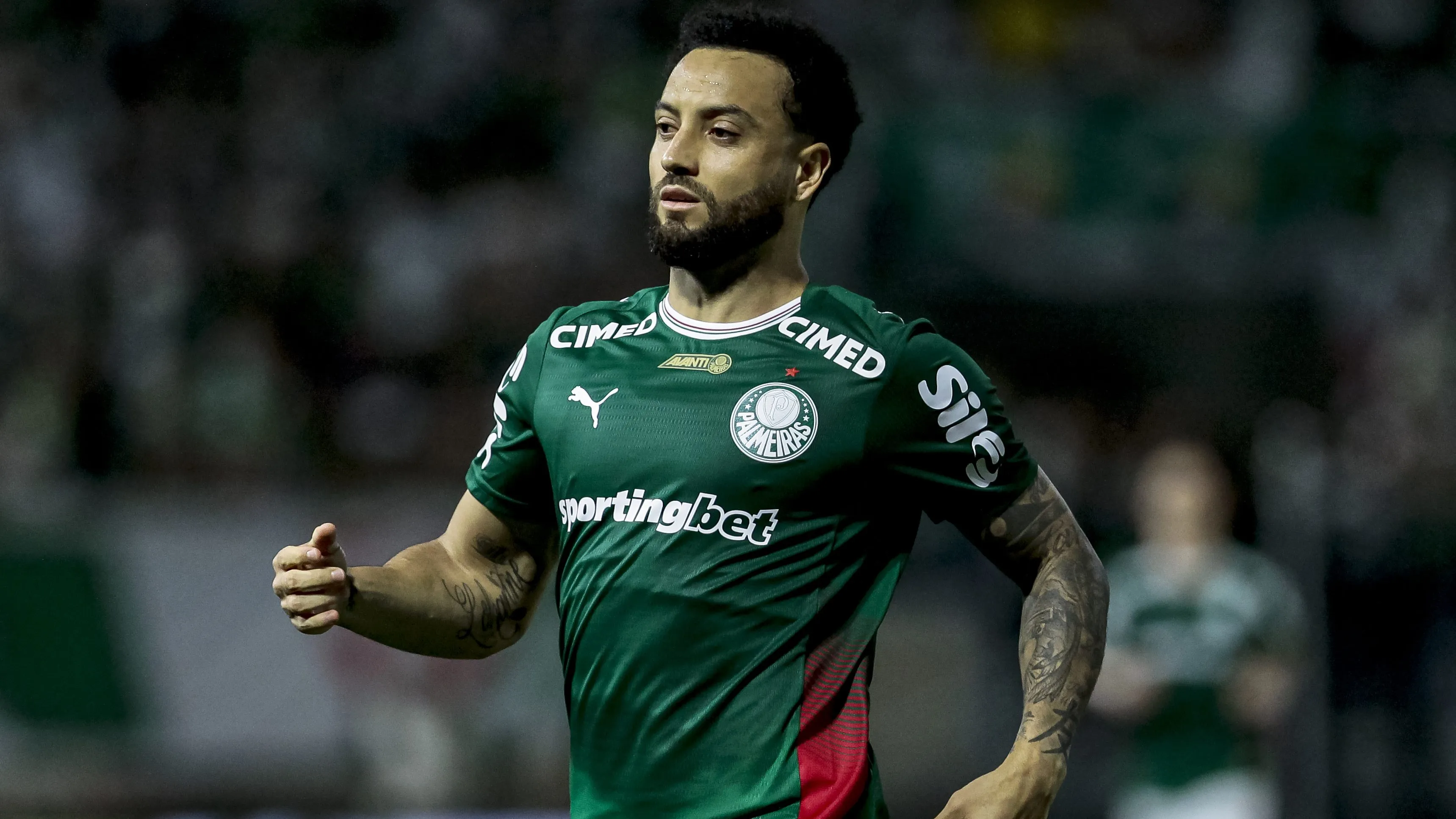 SP – BARUERI – 24/01/2026 – PAULISTA 2026, PALMEIRAS X SAO PAULO – Felipe Anderson jogador do Palmeiras durante partida contra o Sao Paulo no estadio Arena Barueri pelo campeonato Paulista 2026. Foto: Marco Miatelo/AGIF