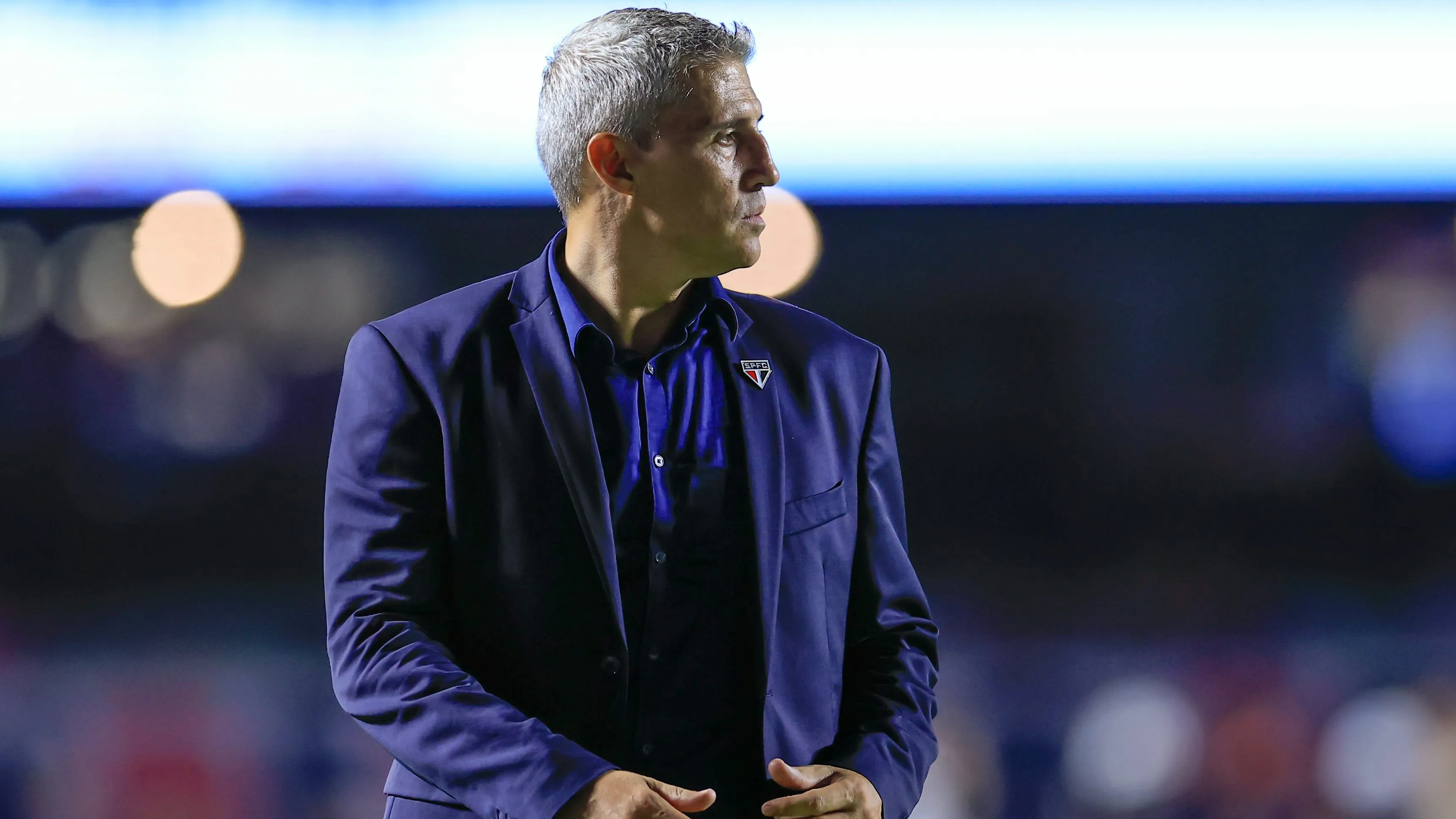 SP – SAO PAULO – 31/01/2026 – PAULISTA 2026, SAO PAULO X SANTOS – Hernan Crespo tecnico do Sao Paulo durante partida contra o Santos no estadio Morumbi pelo campeonato Paulista 2026. Foto: Marcello Zambrana/AGIF