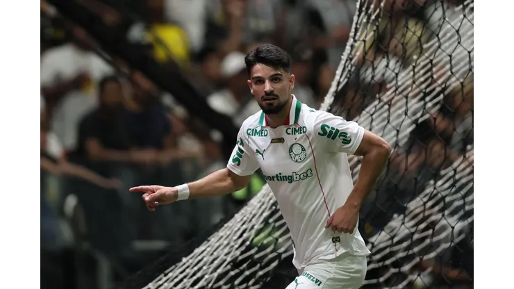 Flaco López (Palmeira) durante jogo contra o Atlético-MG, no dia 28.01.2026. Foto: Gilson Lobo/AGIF