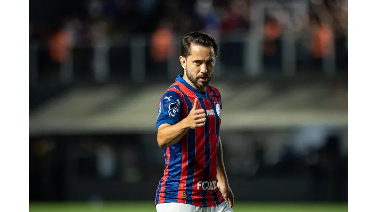 Everton Ribeiro (Bahia) durante jogo contra o Corinthians, no dia 28.01.2026. Foto: Ronaldo Barreto/TheNEWS2