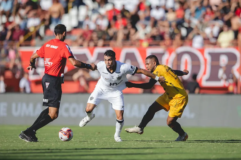 Atlético-MG venceu o Pouso Alegre de virada no Campeonato Mineiro. Foto: Pedro Souza/Atlético-MG