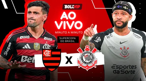 Flamengo x Corinthians é transmitido ao vivo pelo Bolavip Brasil. Fotos: Alexandre Loureiro e Thiago Ribeiro – AGIF