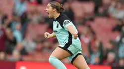 Jogadora do Gotham comemora o terceiro lugar. Foto: Reprodução/Gotham FC