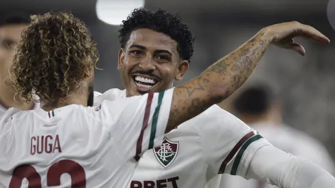 John Kennedy jogador do Fluminense comemora seu gol durante partida contra o Botafogo. Foto: Andre Mourao/AGIF