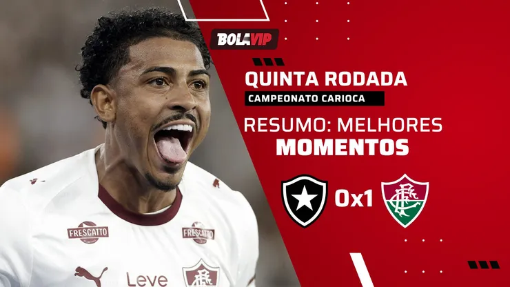 John Kennedy decide outro clássico e Fluminense bate o Botafogo pelo Cariocão. Foto: Andre Mourao/AGIF