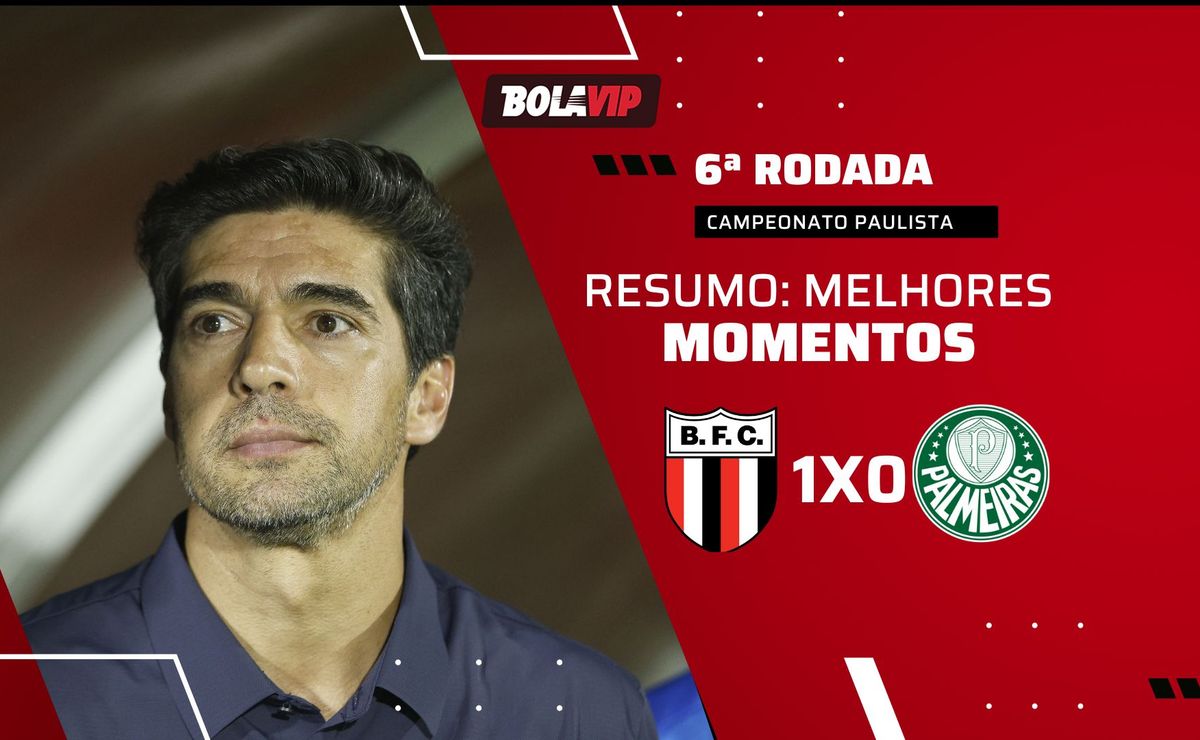 Botafogo-SP 1 x 0 Palmeiras: resumo completo da derrota alviverde pelo Paulistão