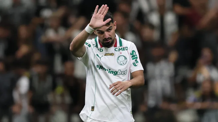 MG - BELO HORIZONTE - 28/01/2026 - BRASILEIRO A 2026, ATLETICO X PALMEIRAS - Flaco Lopez jogador do Palmeiras lamenta durante partida contra o Atletico no estadio Arena MRV pelo campeonato Brasileiro A 2026. Foto: Gilson Lobo/AGIF
