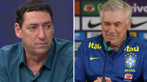 PVC abordou diferencial de Ancelotti que é um trunfo para a Seleção – Foto PVC: Reprodução – Foto Ancelotti: Foto: Marlon Costa/AGIF