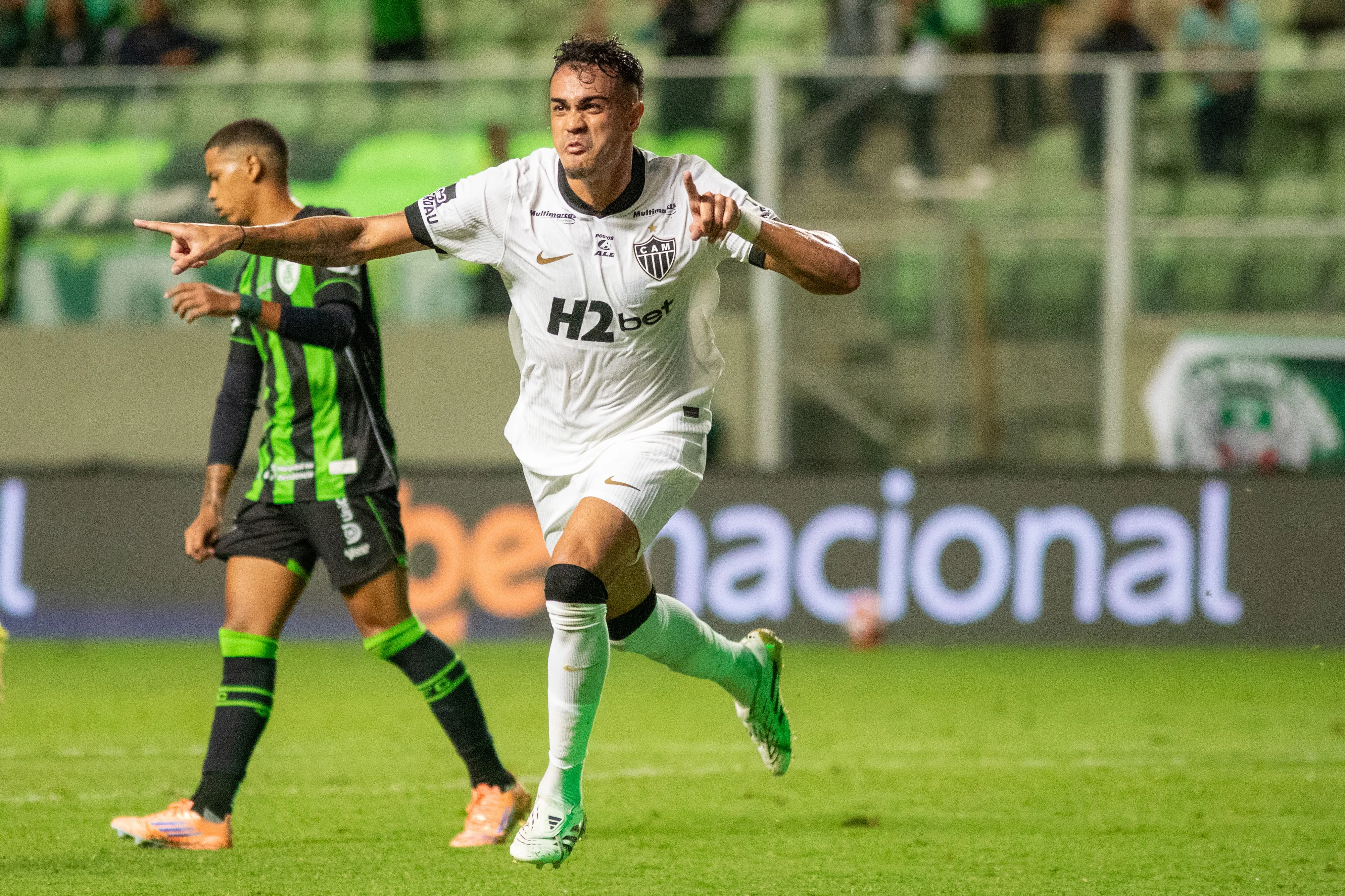 Reinier comemora um de seus gols na temporada. Foto: Fernando Moreno/AGIF