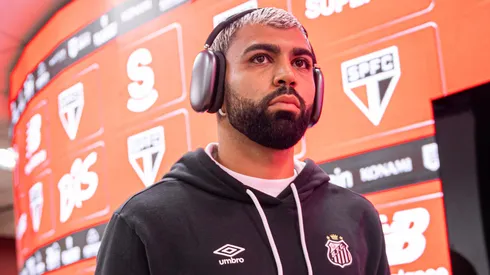 Gabigol no Morumbis. Foto: Raul Baretta/ Santos FC